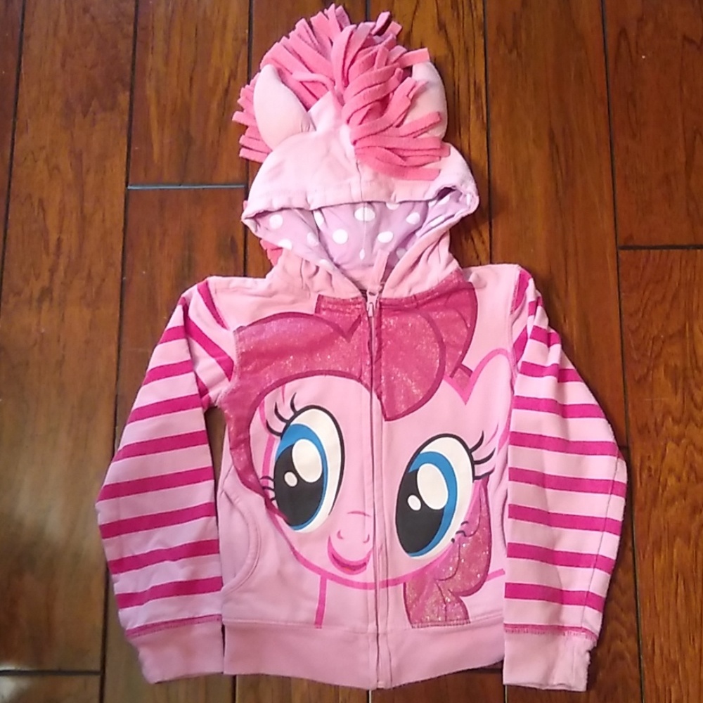 Girls My Little Pony Hoodie.  Size 4. Pinkie Pie